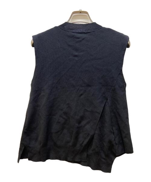 FRAY ID（フレイ アイディー）FRAY ID (フレイ アイディー) ニットベスト ブラック サイズ:FREEの古着・服飾アイテム