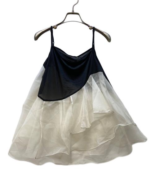 FRAY ID（フレイ アイディー）FRAY ID (フレイ アイディー) ニットベスト ブラック サイズ:FREEの古着・服飾アイテム