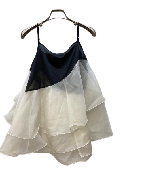 FRAY ID（フレイ アイディー）FRAY ID (フレイ アイディー) ニットベスト ブラック サイズ:FREEの古着・服飾アイテム