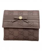 GUCCIグッチ）の古着「2つ折り財布」｜ブラウン