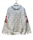 GIVENCHYジバンシィ）の古着「プルオーバーパーカー」｜ホワイト×ブラック