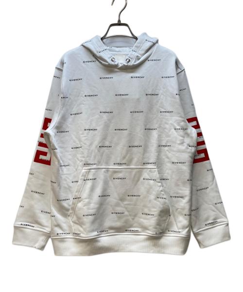 GIVENCHY（ジバンシィ）GIVENCHY (ジバンシィ) プルオーバーパーカー ホワイト×ブラック サイズ:12+の古着・服飾アイテム