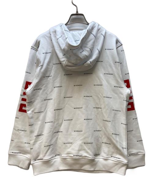GIVENCHY（ジバンシィ）GIVENCHY (ジバンシィ) プルオーバーパーカー ホワイト×ブラック サイズ:12+の古着・服飾アイテム
