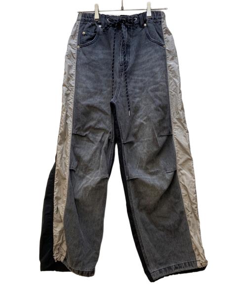 MAISON SPECIAL（メゾンスペシャル）MAISON SPECIAL (メゾンスペシャル) ドッキングパンツ グレー×ブラック サイズ:Mの古着・服飾アイテム