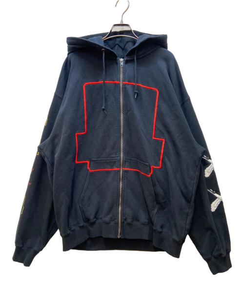 X-LARGE（エクストララージ）X-LARGE (エクストララージ) ジップパーカー ブラック サイズ:XLの古着・服飾アイテム