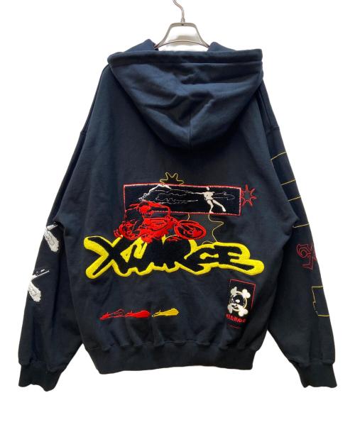 X-LARGE（エクストララージ）X-LARGE (エクストララージ) ジップパーカー ブラック サイズ:XLの古着・服飾アイテム