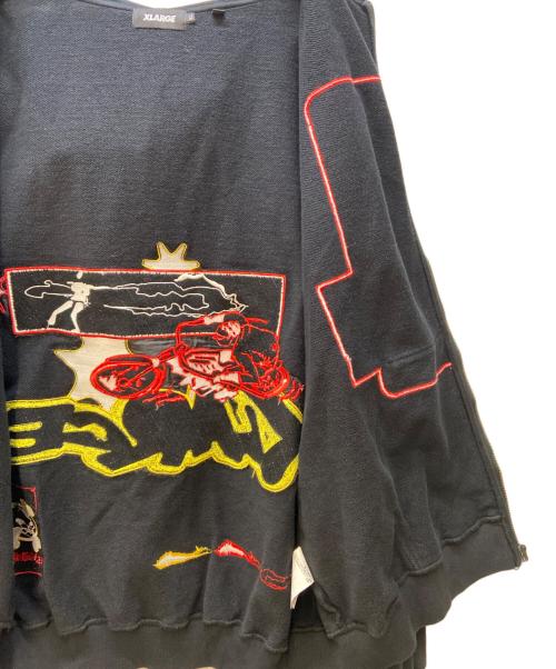 X-LARGE（エクストララージ）X-LARGE (エクストララージ) ジップパーカー ブラック サイズ:XLの古着・服飾アイテム