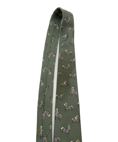 HERMES（エルメス）HERMES (エルメス) ネクタイ グリーン サイズ:FREEの古着・服飾アイテム