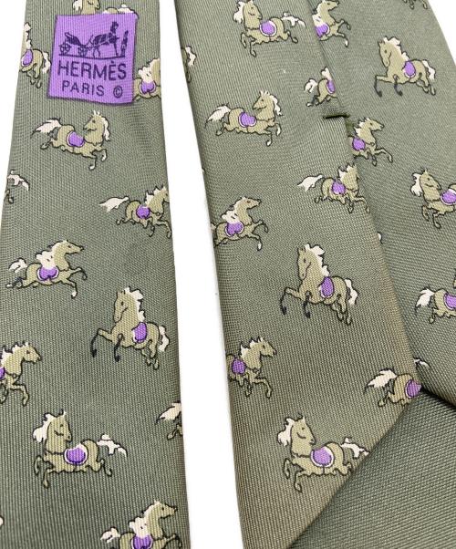 HERMES（エルメス）HERMES (エルメス) ネクタイ グリーン サイズ:FREEの古着・服飾アイテム