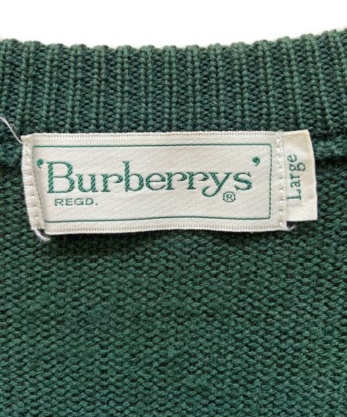 Burberry's（バーバリーズ）Burberry's (バーバリーズ) 薄手ニット グリーン サイズ:SIZE Lの古着・服飾アイテム