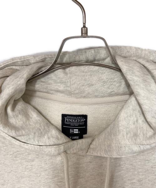 PENDLETON（ペンドルトン）PENDLETON (ペンドルトン) New Era (ニューエラ) プルオーバーパーカー ホワイト サイズ:XLの古着・服飾アイテム