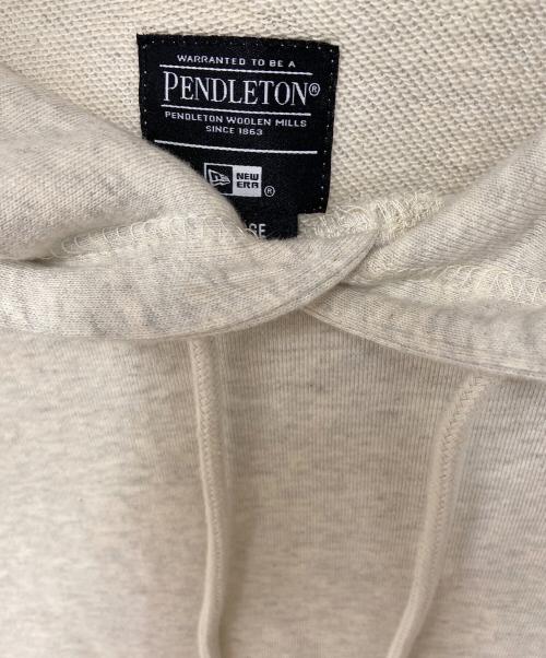 PENDLETON（ペンドルトン）PENDLETON (ペンドルトン) New Era (ニューエラ) プルオーバーパーカー ホワイト サイズ:XLの古着・服飾アイテム