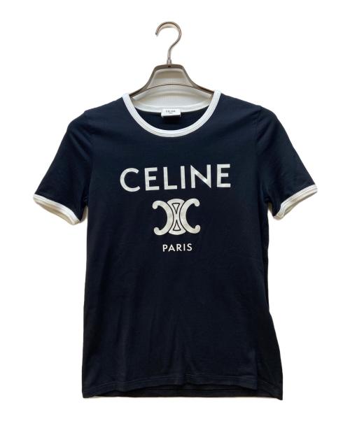 CELINE（セリーヌ）CELINE (セリーヌ) 半袖カットソー ブラック サイズ:Mの古着・服飾アイテム