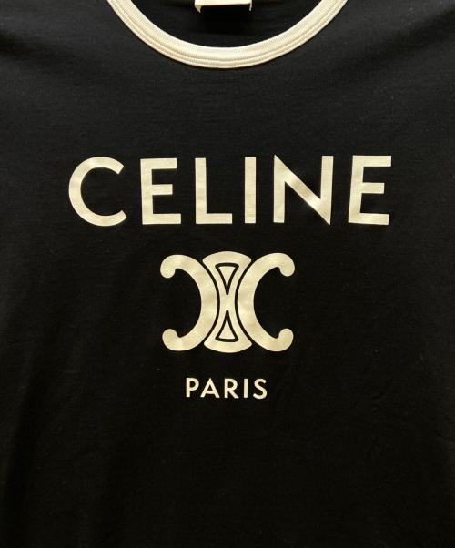 CELINE（セリーヌ）CELINE (セリーヌ) 半袖カットソー ブラック サイズ:Mの古着・服飾アイテム