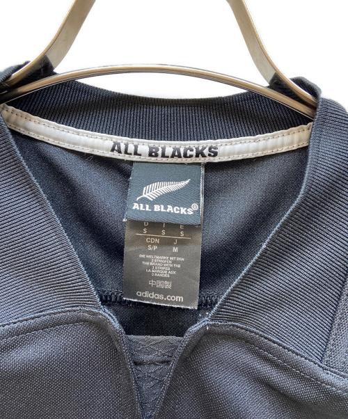 adidas（アディダス）adidas (アディダス) ALL BLACKS (オールブラックス) 長袖カットソー ブラック×ホワイト サイズ:Mの古着・服飾アイテム