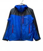 mont-bellモンベル）の古着「フラットアイアンパーカ」｜ブルー×ブラック