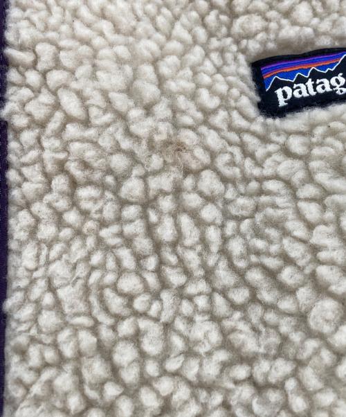 Patagonia（パタゴニア）Patagonia (パタゴニア) ボアベスト ベージュ×パープル サイズ:XXLの古着・服飾アイテム