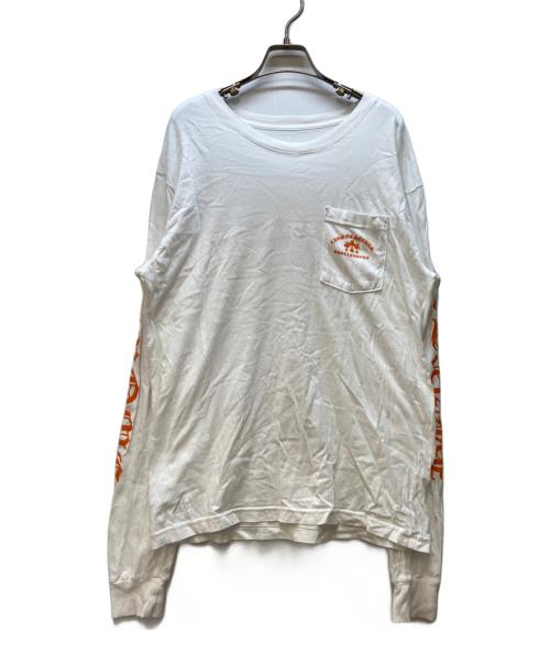 CHROME HEARTS（クロムハーツ）CHROME HEARTS (クロムハーツ) 長袖カットソー ホワイト サイズ:Lの古着・服飾アイテム