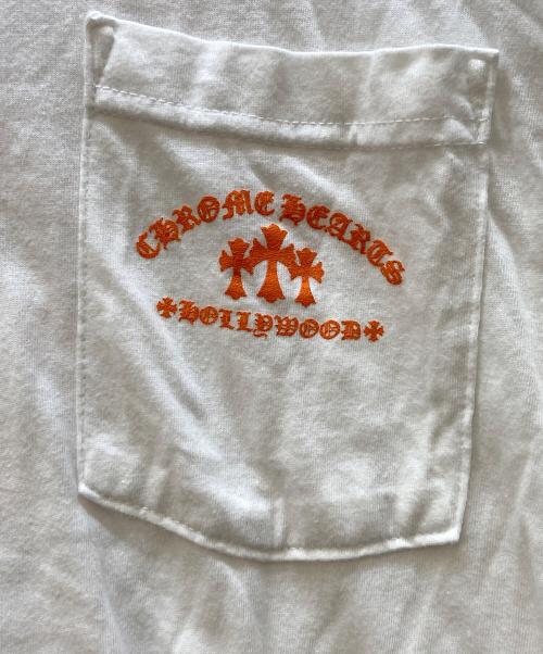 CHROME HEARTS（クロムハーツ）CHROME HEARTS (クロムハーツ) 長袖カットソー ホワイト サイズ:Lの古着・服飾アイテム