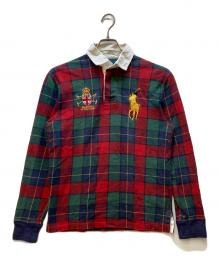 POLO RALPH LAUREN（ポロ・ラルフローレン）の古着「ポロシャツ」｜レッド×グリーン×ネイビー