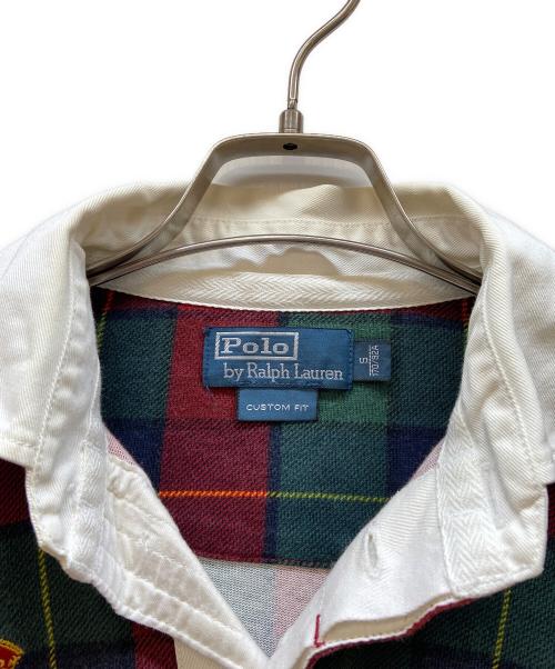 POLO RALPH LAUREN（ポロ・ラルフローレン）POLO RALPH LAUREN (ポロ・ラルフローレン) ポロシャツ レッド×グリーン×ネイビー サイズ:Sの古着・服飾アイテム