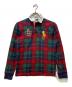 POLO RALPH LAUREN（ポロ・ラルフローレン）の古着「ポロシャツ」｜レッド×グリーン×ネイビー