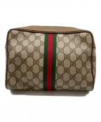 GUCCIグッチ）の古着「クラッチバッグ」｜ブラウン