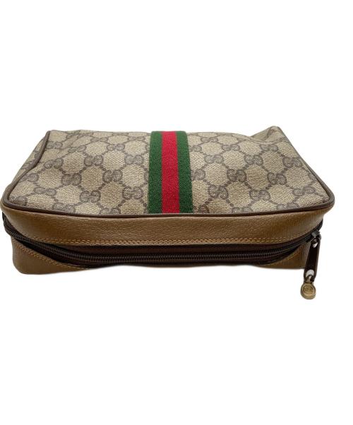 GUCCI（グッチ）GUCCI (グッチ) クラッチバッグ ブラウンの古着・服飾アイテム