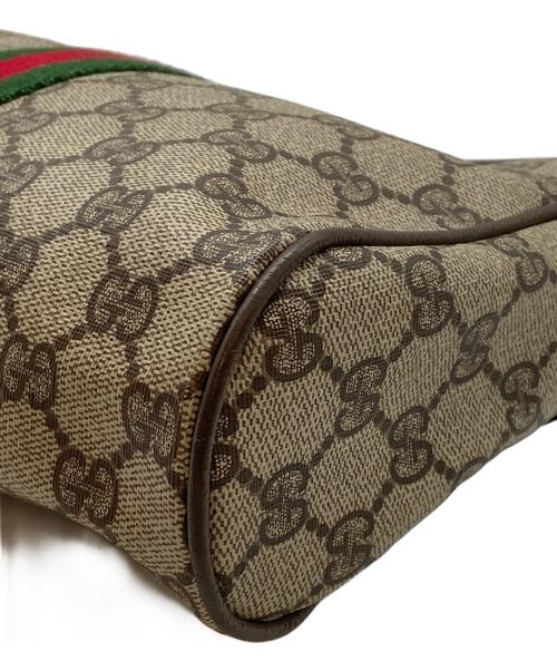 GUCCI（グッチ）GUCCI (グッチ) クラッチバッグ ブラウンの古着・服飾アイテム