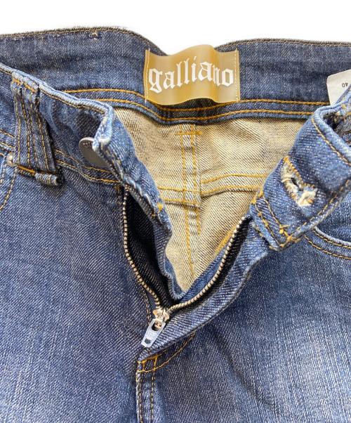 JOHN GALLIANO（ジョンガリアーノ）JOHN GALLIANO (ジョンガリアーノ) デニムパンツ インディゴ サイズ:66cm(W26)の古着・服飾アイテム