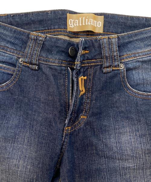 JOHN GALLIANO（ジョンガリアーノ）JOHN GALLIANO (ジョンガリアーノ) デニムパンツ インディゴ サイズ:66cm(W26)の古着・服飾アイテム