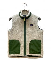 Patagonia（パタゴニア）の古着「ボアベスト」｜ベージュ×グリーン