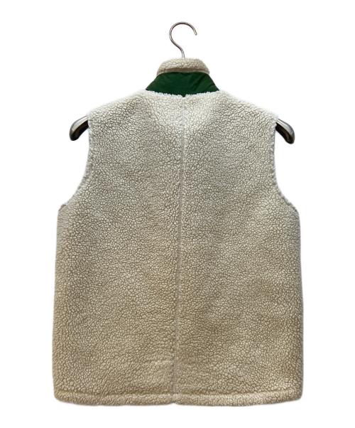 Patagonia（パタゴニア）Patagonia (パタゴニア) ボアベスト ベージュ×グリーン サイズ:XLの古着・服飾アイテム