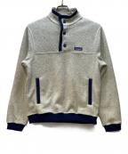 Patagoniaパタゴニア）の古着「ボアジャケット/Men's Shearling Button Pullover」｜オフホワイト