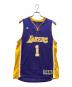 LAKERS（レイカーズ）の古着「バスケットボールユニフォーム」｜パープル×イエロー