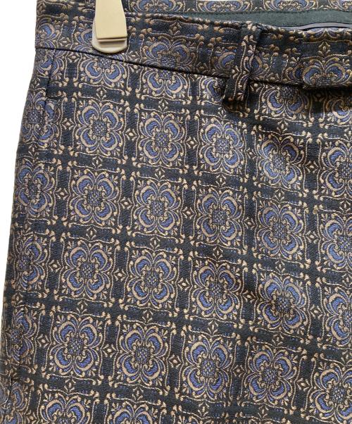 GUCCI（グッチ）GUCCI (グッチ) スラックス ブラック×ブラウン サイズ:101cm (W40)の古着・服飾アイテム