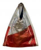MM6 Maison Margielaエムエムシックスメゾンマルジェラ）の古着「ハンドバッグ」｜ホワイト×シルバー×レッド