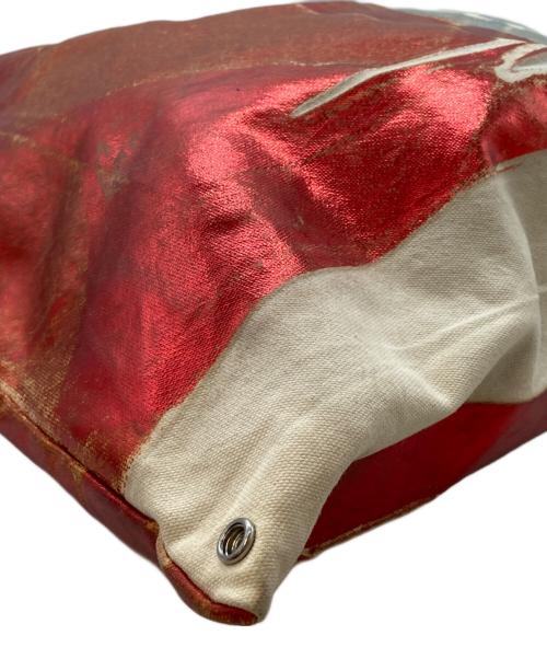 MM6 Maison Margiela（エムエムシックスメゾンマルジェラ）MM6 Maison Margiela (エムエムシックスメゾンマルジェラ) ハンドバッグ ホワイト×シルバー×レッドの古着・服飾アイテム