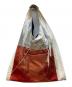 MM6 Maison Margiela (エムエムシックスメゾンマルジェラ) ハンドバッグ ホワイト×シルバー×レッド：12000円