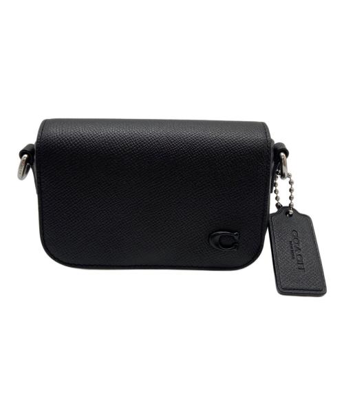 COACH（コーチ）COACH (コーチ) フラップ クロスボディ バッグ ブラックの古着・服飾アイテム
