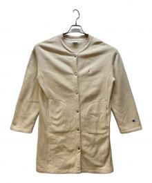 Champion（チャンピオン）の古着「スウェットカーディガン」｜ベージュ