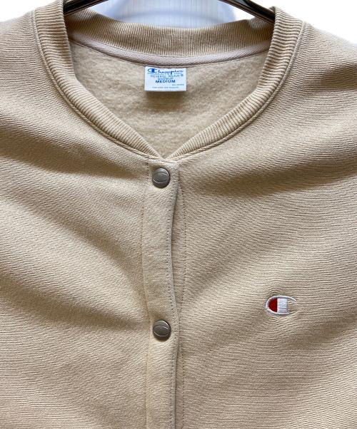 Champion（チャンピオン）Champion (チャンピオン) スウェットカーディガン ベージュ サイズ:Mの古着・服飾アイテム