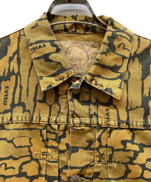 EVISU（エヴィス）EVISU (エヴィス) ワークジャケット ブラウン×ブラック サイズ:Mの古着・服飾アイテム