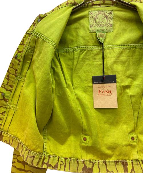 EVISU（エヴィス）EVISU (エヴィス) ワークジャケット イエロー×ブラウン サイズ:Sの古着・服飾アイテム