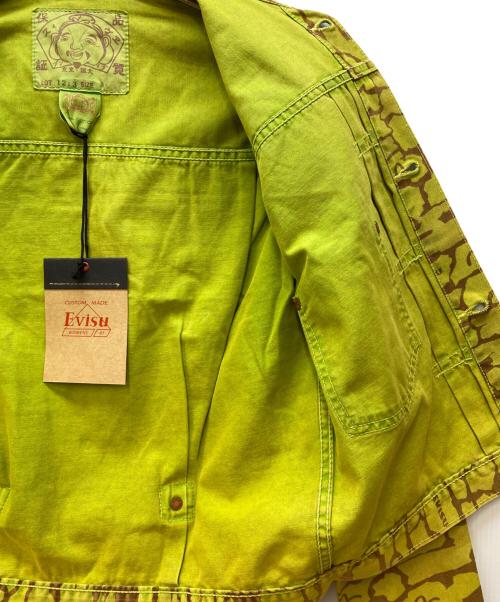 EVISU（エヴィス）EVISU (エヴィス) ワークジャケット イエロー×ブラウン サイズ:Sの古着・服飾アイテム