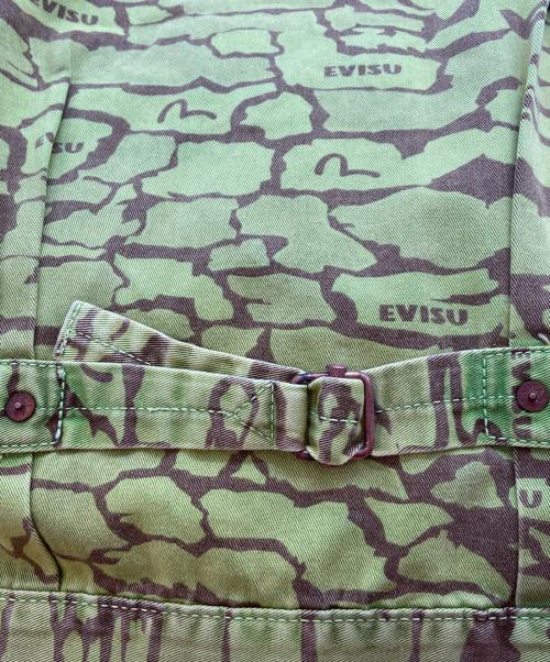 EVISU（エヴィス）EVISU (エヴィス) ワークジャケット イエロー×ブラウン サイズ:Sの古着・服飾アイテム