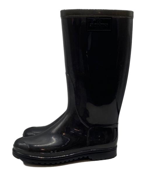 VALENTINO GARAVANI（ヴァレンティノ・ガラヴァーニ）VALENTINO GARAVANI (ヴァレンティノ・ガラヴァーニ) レインブーツ ブラック サイズ:22.5cmの古着・服飾アイテム
