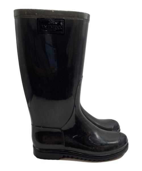 VALENTINO GARAVANI（ヴァレンティノ・ガラヴァーニ）VALENTINO GARAVANI (ヴァレンティノ・ガラヴァーニ) レインブーツ ブラック サイズ:22.5cmの古着・服飾アイテム