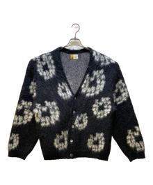 SAINT MICHAEL×Denim Tears（セントマイケル×デニムティアーズ）の古着「モヘアカーディガン」｜ブラック×ホワイト