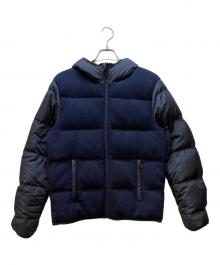 PRADA SPORTS（プラダスポーツ）の古着「ダウンニットジャケット」｜ネイビー×ブラック